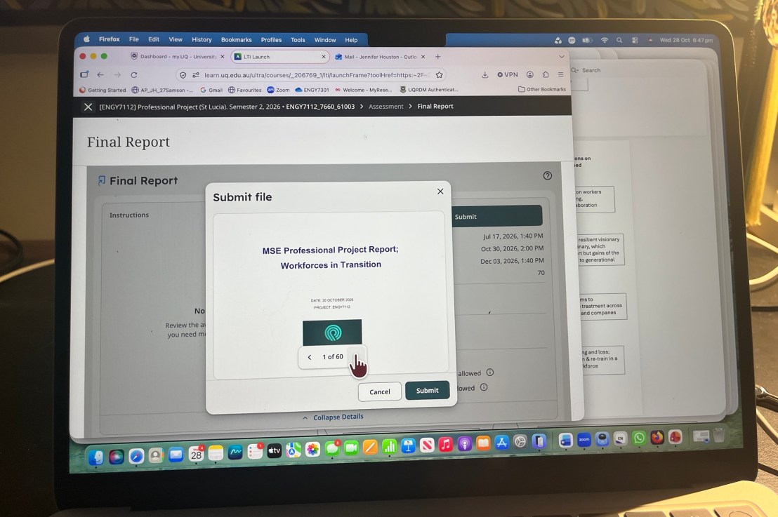 Submitted, finally